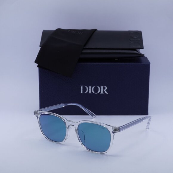 Dior INDIOR S1F 85B7 Square Sunglasses - Transparent/Blue - Picture 6 of 10